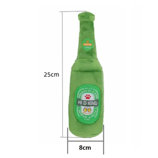 Beer Bottle Cup toy for your dog Beer Bottle Cup Squeaky Pet Toy Dog Toy