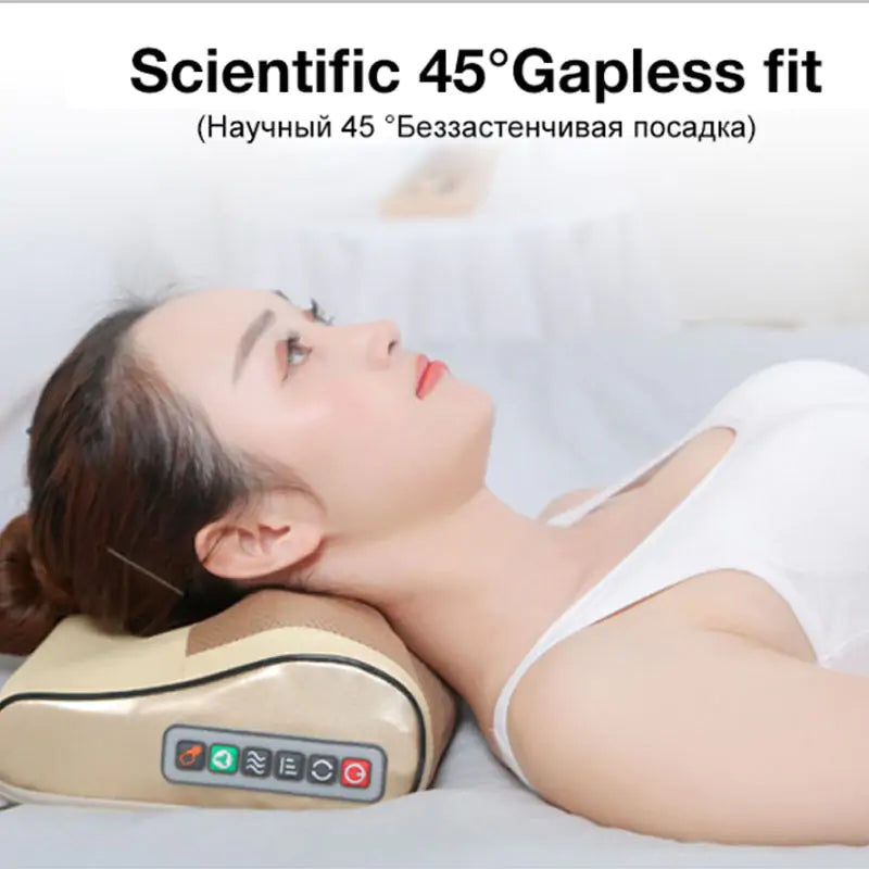 Electric Shiatsu Massage Pillow relaxation and stress relief can be used on your neck, shoulders, back