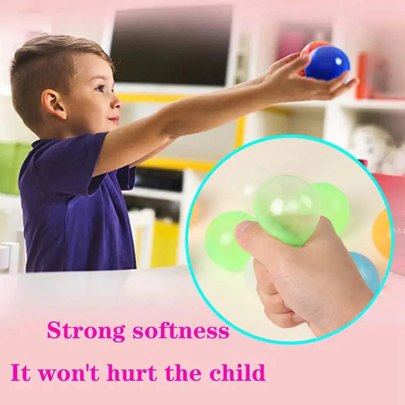 High Bounce Glowing Stress Ball fun little toy is perfect for reducing stress and anxiety