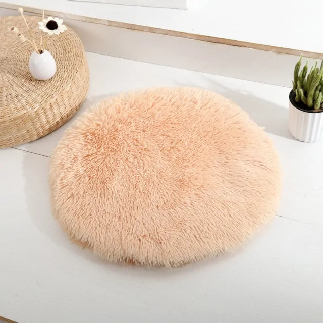 Round Dog Bed perfect sleeping space for your furry friend  made with really soft velvet material perfect for your dog  luxurious sleeping experience