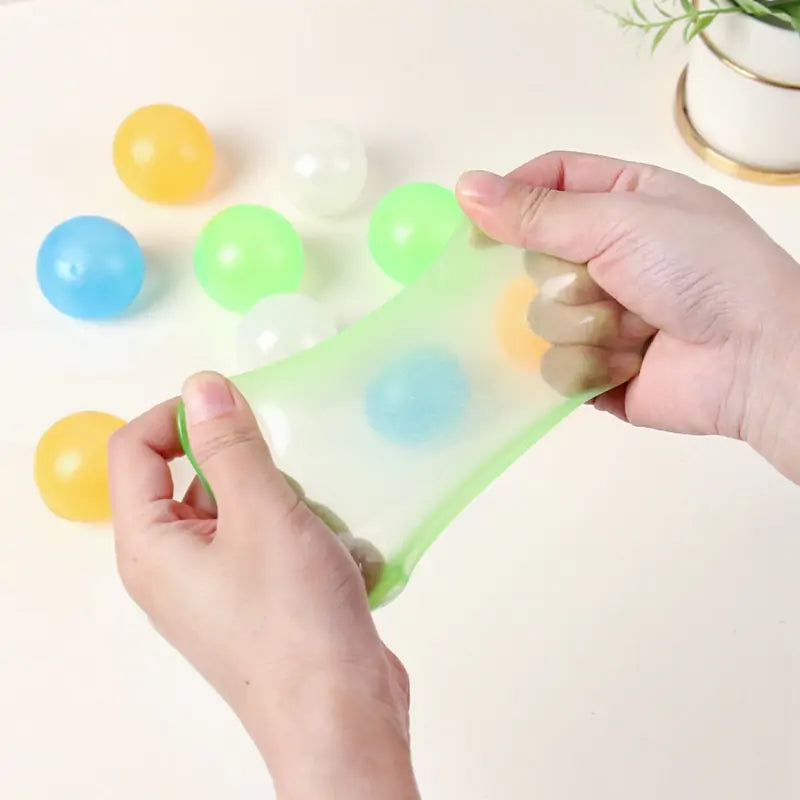 High Bounce Glowing Stress Ball fun little toy is perfect for reducing stress and anxiety