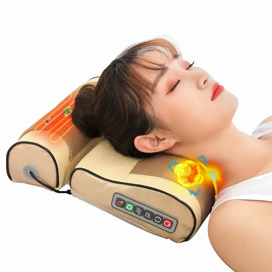 Electric Shiatsu Massage Pillow relaxation and stress relief can be used on your neck, shoulders, back