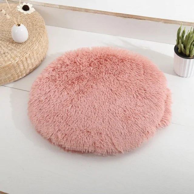 Round Dog Bed perfect sleeping space for your furry friend  made with really soft velvet material perfect for your dog  luxurious sleeping experience