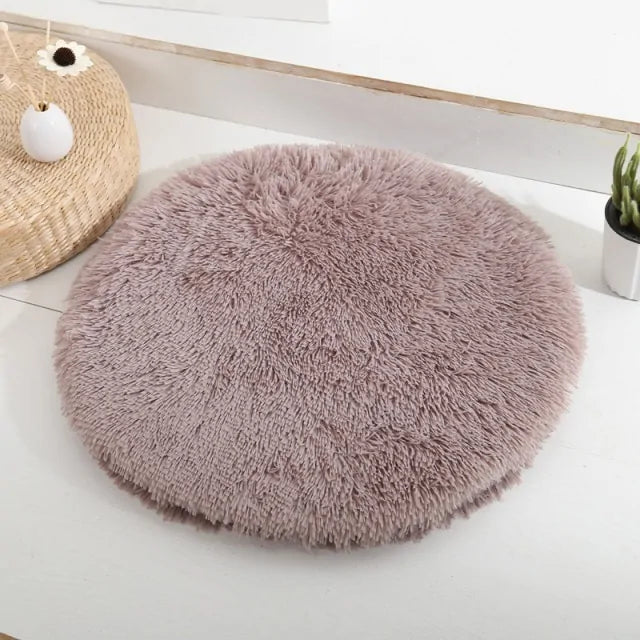 Round Dog Bed perfect sleeping space for your furry friend  made with really soft velvet material perfect for your dog  luxurious sleeping experience