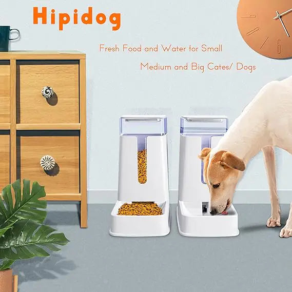 Automatic Cat Dog Feeder Gravity Cat Dog Feeder and Water Dispenser self-gravity feeding system