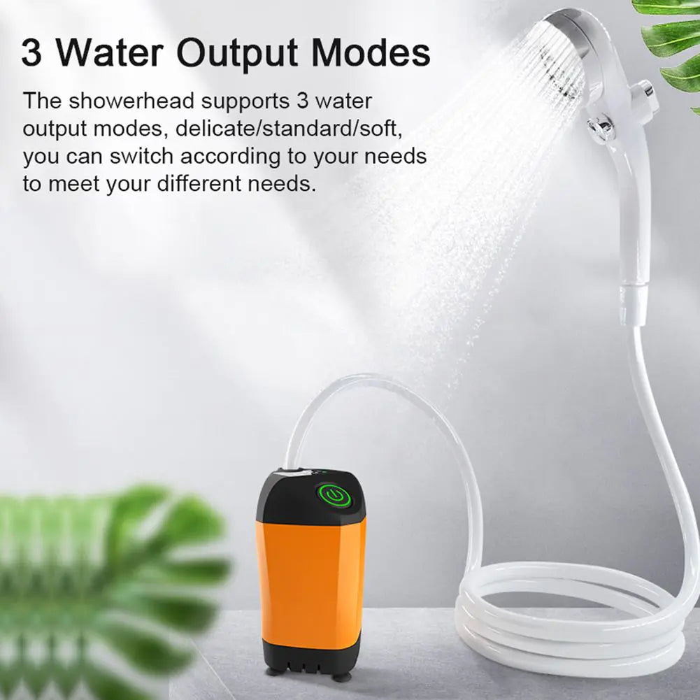 Portable Rechargeable Shower Set take a shower outdoors shower solution for campers, hikers, travelers