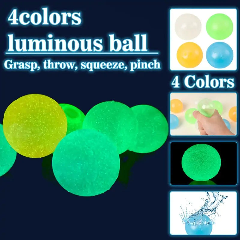 High Bounce Glowing Stress Ball fun little toy is perfect for reducing stress and anxiety