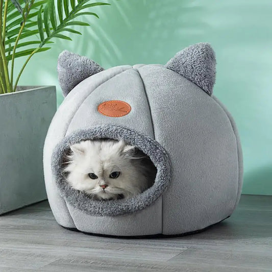 Cat Bed Luxurious Cat bed  Plush, fully-enclosed Cat bed