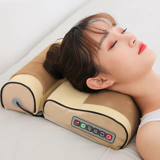 Electric Shiatsu Massage Pillow relaxation and stress relief can be used on your neck, shoulders, back