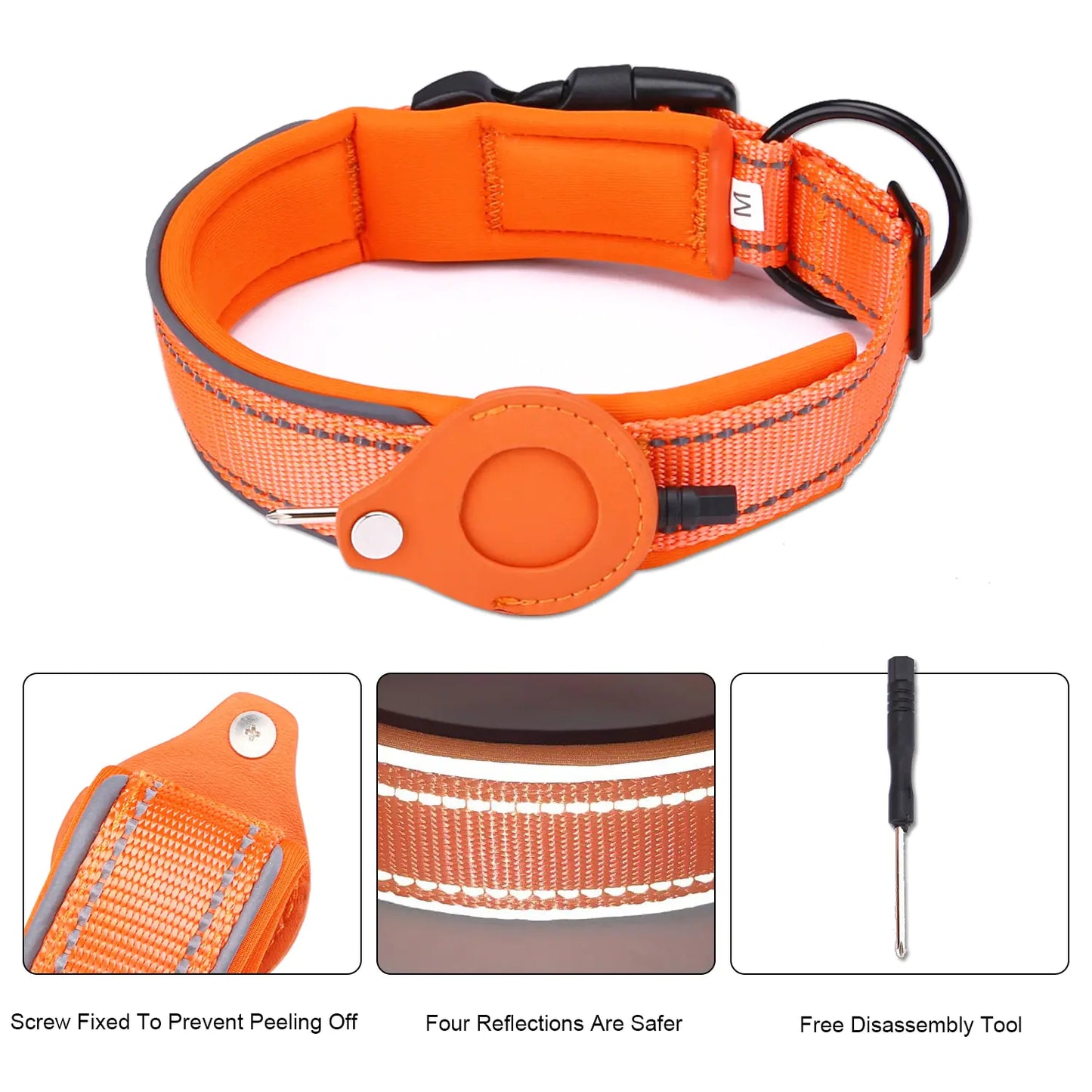 Airtag Dog Collar peace of mind when it comes to your pet sophisticated GPS tracking keep track of your dog or cat with ease