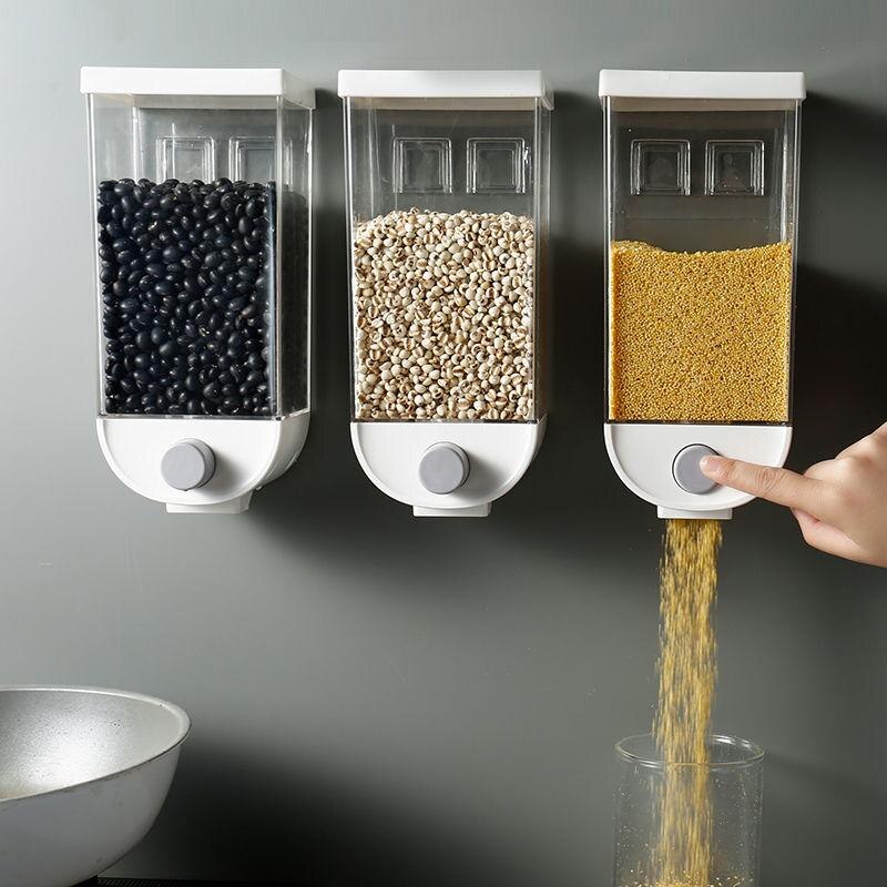 Wall-Mounted Kitchen Multi-Grain Sealed Jars perfect storage solution for your kitchen, pantry eco-friendly material