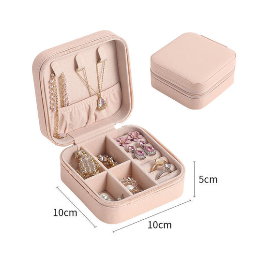 Jewelry Zipper Box Storage perfect solution for all your jewelry storage needs high-quality leather Jewelry box