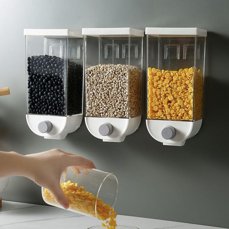 Wall-Mounted Kitchen Multi-Grain Sealed Jars perfect storage solution for your kitchen, pantry eco-friendly material