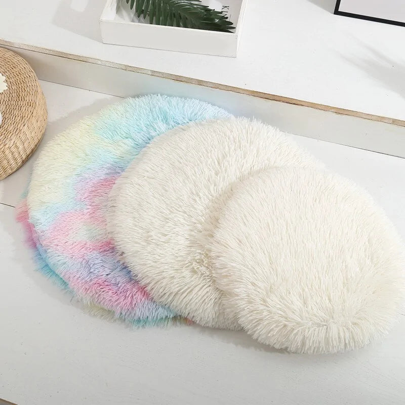 Round Dog Bed perfect sleeping space for your furry friend  made with really soft velvet material perfect for your dog  luxurious sleeping experience