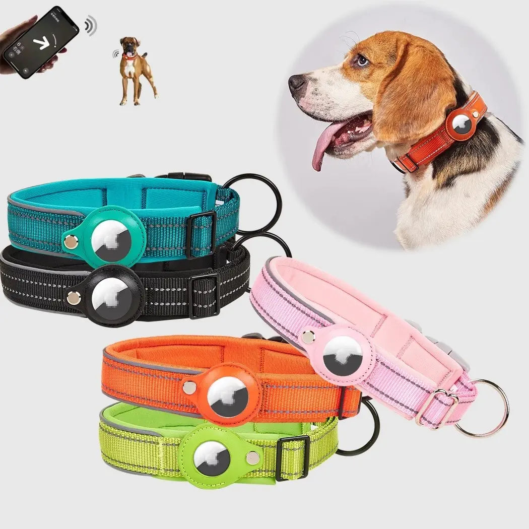 Airtag Dog Collar peace of mind when it comes to your pet sophisticated GPS tracking keep track of your dog or cat with ease